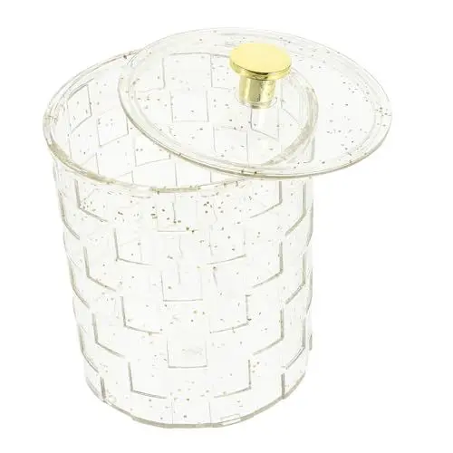 Produktbild: ARTSEWPLY Kosmetik-organizer Für Wattepads Und Stäbchen Runder Aufbewahrungsbehälter Mit Deckel Für Badezimmer Und Schminktisch Aus Hochwertigem Material Platzsparend Und Dekorativ