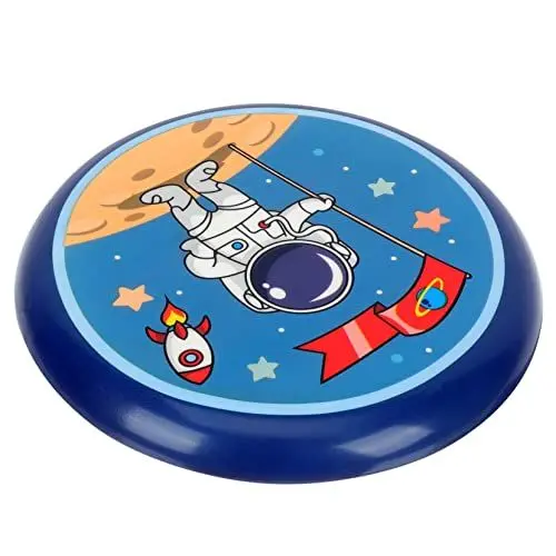 Produktbild: ARTSEWPLY Frisbeescheibe Für Fliegend Kinderbedarf Flexible Flugscheibe Verschleißfeste Flugscheibe Cartoon-Druck-flugscheibe Kinderparty Flugscheibe Polyurethan Sky-Blue