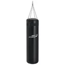 Produktbild: ArtSport Boxsack Set 30 kg gefüllt, Box Set mit 4-Punkt-Stahlkette & Drehwirbel - für Erwachsene, Boxsack hängend 120 cm für Boxen & Kickboxen
