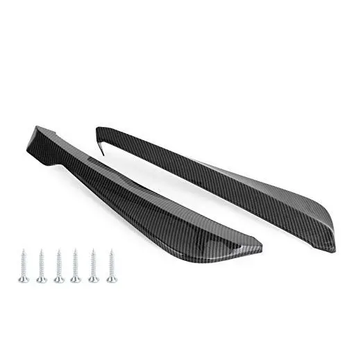 Produktbild: Artudatech Auto-Seitenschweller Car Rear Bumper Fin Canard Splitter Diffuser Valence Spoiler Lip Carbon 19 Inches