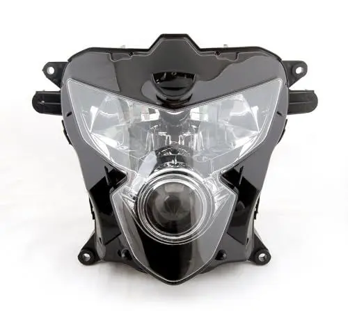 Produktbild: Artudatech LED Scheinwerfer Motorrad, Front Headlight Grille Headlamp LED Protector Clear Fit for Suzuki Gsxr600 750 04-05 Scheinwerferschutz Motorrad