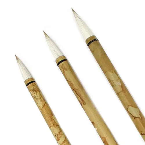 Produktbild: Artway Chinesisches Pinsel-Set, Bambus, klein, mittel und groß, 3 Stück