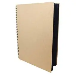 Produktbild: Artway Enviro - Skizzenbuch mit Spiralbindung - 100 % Recycling - Schwarzes Papier/Karton - A3 - 30 Blatt mit 270 g/m², Schwarz