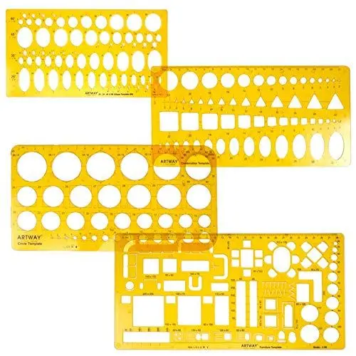 Produktbild: Artway Schablonen-Set, Kunststoff, Orange, 1