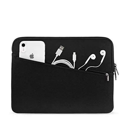 Produktbild: Artwizz Neoprene Sleeve PRO kompatibel mit MacBook Pro 14 (M3/M2/M1) - Schutzhülle mit Zubehör-Fach, Schwarz, 14 Zoll