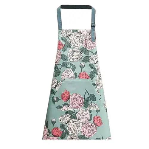 Produktbild: ARubyForest Schürze Kochschürze Herren Damen Verstellbare Grillschürze Schürze Damen Kochschürze mit Taschen für Kochen Backen Gartenschürze Hausarbeit