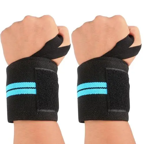 Produktbild: Aruicheng 2 Stück Handgelenk Bandagen Fitness Handgelenkbandage Einstellbare Handgelenkstütze Gym Wrist Wrap Straps für Kraftsport Fitness Bodybuilding Gymnastik