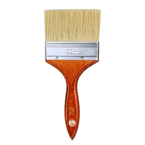 Produktbild: Aruicheng Lasurpinsel Malerpinsel Flachpinsel 100mm Breit Lackierpinsel Großer Flacher Pinsel Paint Brush für Lacke, Wand-Farbe