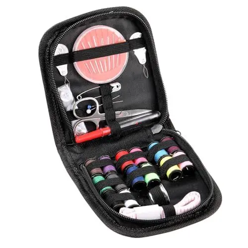 Produktbild: Aruicheng Nähset Reise Nähset Nadel und Faden Set 27er Nähzubehör Premium Reisenähset Sewing Kit für Anfänger, Erwachsenen, Zuhause, DIY und Reise