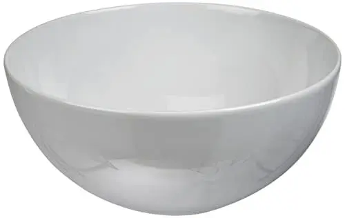 Produktbild: Rosenthal Arzberg Tric White Schüssel Rund – Moderne Salatschüssel 21 cm, Servierschüssel aus Porzellan, Müslischalen Weiß