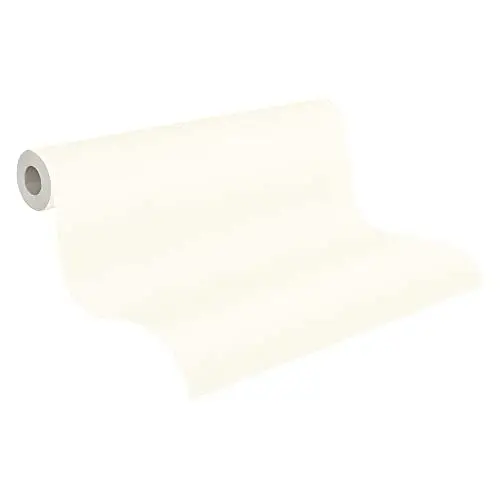 Produktbild: A.S. Création Pure Elegance Vliestapete mit Gewebetextur 0,53 x 10,05 m – Weiß – Uni Tapete mit Struktur - Made in Germany - einfarbige weiße Wandtapete für verschiedene Räume - 363791
