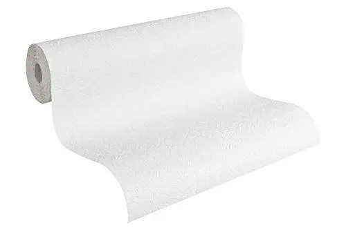 Produktbild: A.S. Création Stukturprofiltapete Simply White Tapete 15,00 m x 0,53 m weiß Made in Germany 272812 2728-12