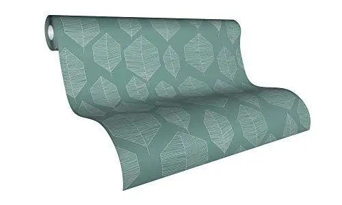Produktbild: A.S. Création Vliestapete Colibri Tapete mit grafischen Blumen 10,05 m x 0,53 m weiß grün Made in Germany 362094 36209-4