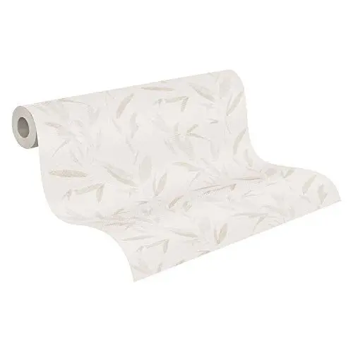 Produktbild: A.S. Création Vliestapete New Elegance Deutschland tapeziert Dschungeltapete Palmentapete 10,05 m x 0,53 m creme beige 375495 37549-5