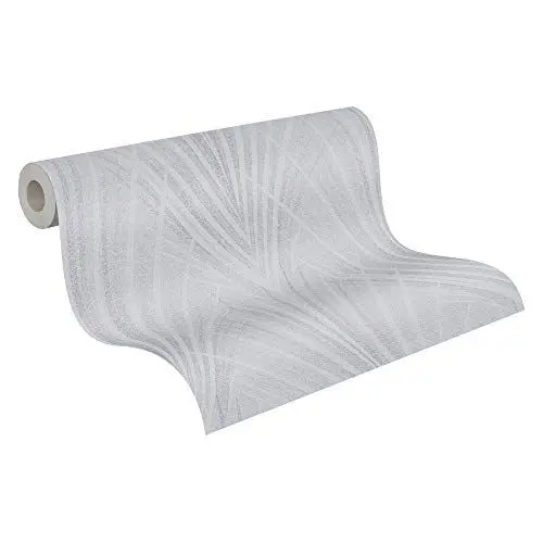 Produktbild: A.S. Création Vliestapete New Elegance Deutschland tapeziert Dschungeltapete Palmentapete 10,05 m x 0,53 m grau 375534 37553-4