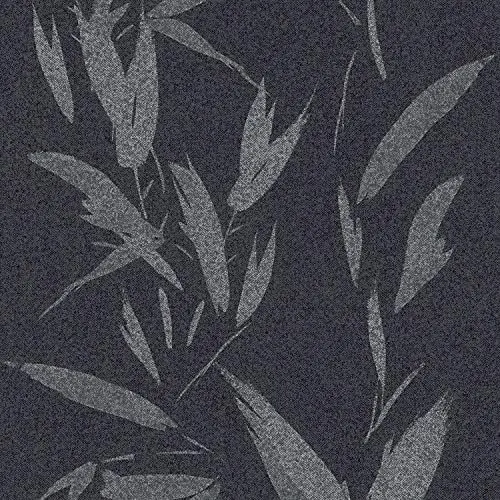 Produktbild: A.S. Création Vliestapete New Elegance Deutschland tapeziert Dschungeltapete Palmentapete 10,05 m x 0,53 m schwarz grau metallic 375492 37549-2