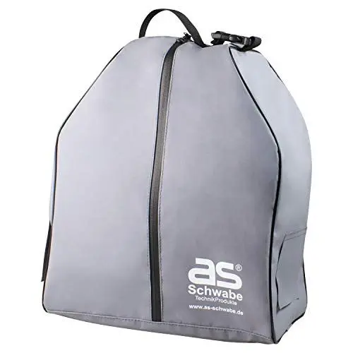 Produktbild: as - Schwabe Outdoor Kabeltrommeltasche 39 x 33 x 21 cm – Allwettertaugliche Schutztasche mit 2x vorgestanzten Kabelöffnungen – Schutz vor Regen und Schmutz – Ideal für Camping Baustelle - Grau, 12279