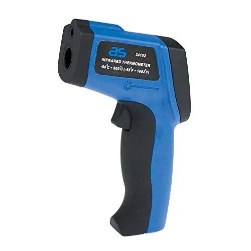 Produktbild: as - Schwabe Profi Infrarot-Thermometer – Kontaktloses Temperatur-Messen von -50 bis +900°C – Infrarot Temperaturmessgerät – Berührungsloses Thermometer – Digitales Infrarot Thermometer – IP20 I 24102