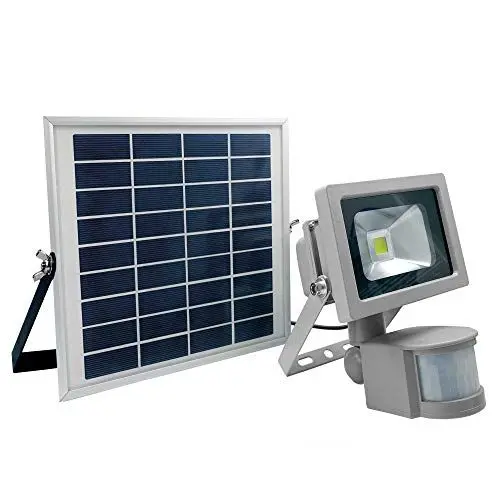 Produktbild: as – Schwabe SOLARLINE Solarstrahler mit Bewegungsmelder 10 W 550 Lumen - Erfassungsbereich: 12 Meter / 180° - Solarlampe für Garten & Einfahrt - Außenleuchte spritzwassergeschützt IP44, 46978