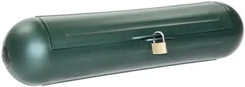 Produktbild: as - Schwabe Sicherheitsbox - Sicherheit für Schuko, Stecker und Buchse - L: 36 cm Ø 11 cm - Zuverlässiger Schutz vor Außeneinwirkungen - Hervorragend für den Außenbereich - mit Schloss, 48708