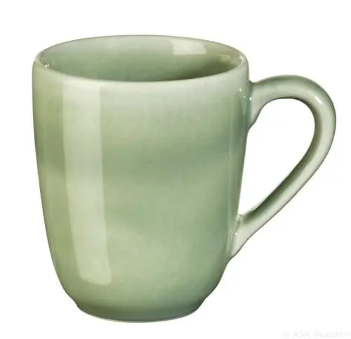 Produktbild: ASA Henkelbecher, Agave saisons grün D. 8,5 cm, H. 9,5 cm, 0,25 l.