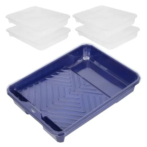 Produktbild: ASAKKURA 1 Set Farbwanne Malerzubehör Farbzubehör Zum Streichen Von Wänden Farbzubehör Farbhalter Farbrollerpfanne Farbwannen Tabletts Farbtropfschale Kunststoffschale Blaues Abs