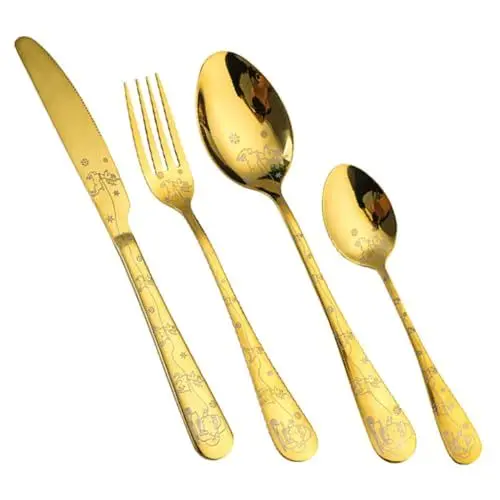 Produktbild: ASAKKURA Weihnachtsbankett-steakbesteck-set 7-teilig Edelstahlgeschirr Elegantes Geschirr für Party