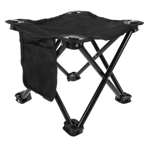 Produktbild: ASAKKURA Campingstuhl Tragbarer Klappstuhl Bequemer Angelhocker Faltbarer Camping Stuhl Ideal Zum Wandern Angeln Und Outdoor Aktivitäten