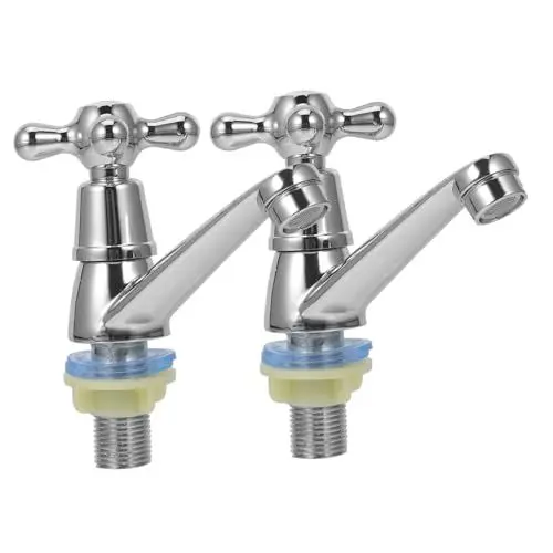 Produktbild: ASAKKURA Paar Wasserhahn Waschtischarmatur Badezimmer Waschbecken Wasserhähne Einhand Warmwasser Kaltwasser Moderner Stil Waschbeckenarmatur Badezimmerarmatur