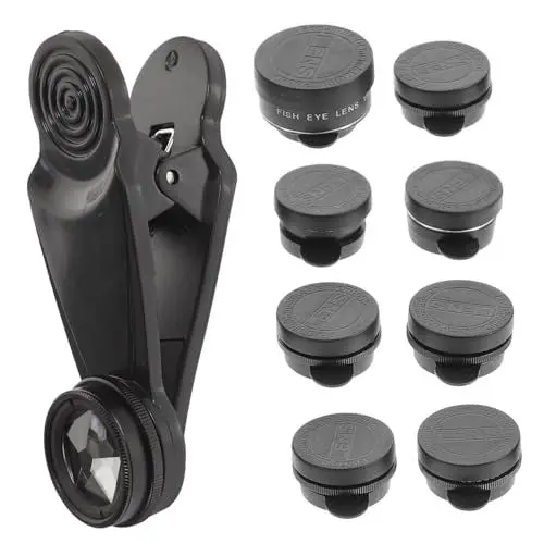 Produktbild: ASAKKURA 10 1 Handykamera Objektivset Professionelles Universal Objektiv Für Smartphones Hochauflösende Weitwinkel Makro Und Fisheye Linsen
