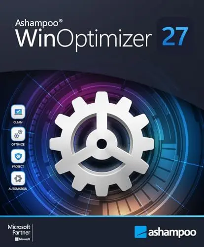 Produktbild: Ashampoo WinOptimizer 27 (3 User) - PC Tuning Software für ein schnelles, schlankes und sicheres Windows | 1 Gerät | 1 Benutzer | PC Aktivierungscode per Email