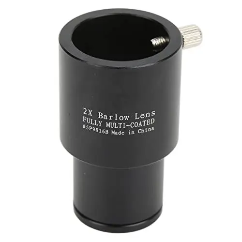 Produktbild: ASHATA Barlow-Linse 2X, 0,96 Zoll, Voll Mehrschichtig Beschichtete Glas-Barlow-Linse, Teleskop-Barlow-Linse für Astronomische Fotografie-Teleskop-Okulare