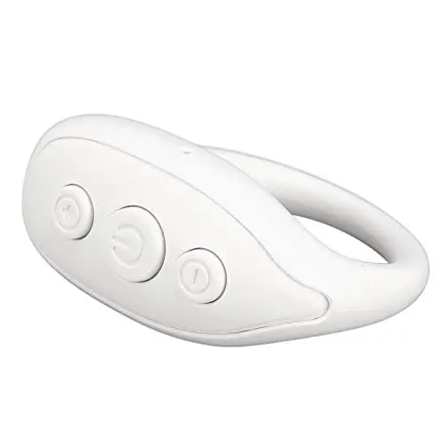 Produktbild: ASHATA Bluetooth-Fernbedienung für Smartphone-Tablet, Kabelloser Kamera-Fernauslöser, Knopf-Selfie-Lese-Roman, Multifunktionale Shake-Ring-Fernbedienung für iPhone, für Android(Weiß)
