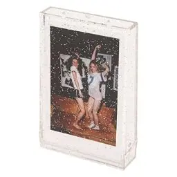 Produktbild: ASHATA Foto Aufbewahrungsbox für , 3 Zoll Bildhalter Hülle, Sofortbildkamera Foto PC, Tragbare Foto Halter Hülle mit Handseil für Bildkarten (Transparenter Glitzer)