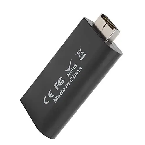 Produktbild: ASHATA Für -zu-HDMI-Konverter-Adapter, Videokonverter für mit 3,5-mm-Audio-Schnittstelle, für HDTV-HDMI-(schwarz)