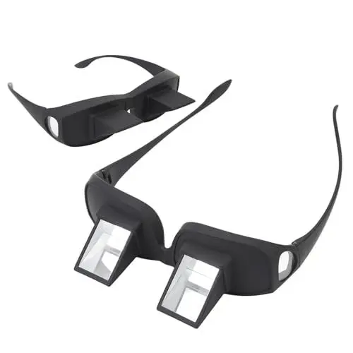 Produktbild: ASHATA Lazy Glasses Spiegelbrille, Bettprisma Brille, Horizontaler Spiegel, Lazy Readers Brille, 90 Grad Prismenbrille, Zum Lesen und Fernsehen Im Bett