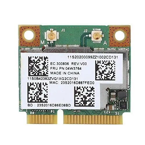 Produktbild: PCI-E Netzwerkkarte BCM943228HMB, 2,4 G / 5 GHz 300 Mbit/s Bluetooth4.0 Dual-Band-PCI-E-Wireless-Karten für LenovoIBM, ThinkPad,U310