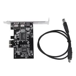 Produktbild: ASHATA PCI Express Karte,IEEE 1394b PCIe Firewire Karte PCI-E PCI Express FireWire Controller Karte mit Firewire Kabel,800 Mbps Controller Karte mit IEEE 1394-1995 und IEEE 1394a-2000