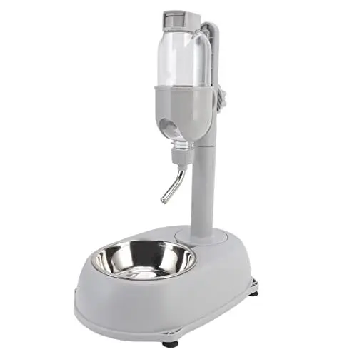 Produktbild: ASHATA Pet Standing Water Dispenser Bowl, Cat Dog Standing Bowl, 500 Ml Multifunktionaler, Abnehmbarer, Höhenverstellbarer Automatischer Stehender Wasserspender für Haustiere