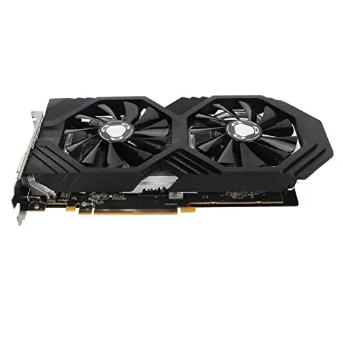 Produktbild: Topiky RX590 Grafikkarte, 8 GB GDDR5 256 Bit Computergrafikkarte mit Zwei Lüftern, RX590 PC Gaming Grafikkarte 0, PCI Express 3.0 X16, 3DP, DVI Ausgang, HD Multimedia Schnittstelle