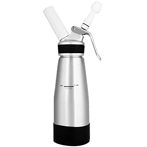 Produktbild: ASHATA Sahnespender Whipper Soda Maschine Sahnespender Whipper das Neueste 500ml Aluminium mit Sicherer und Gesunder Versiegelung
