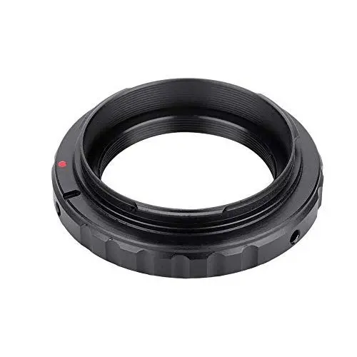 Produktbild: ASHATA T2 / T Mount Aluminium Objektiv Adapter Ring für EF DSLR 650D 60D 550D (Schwarz)
