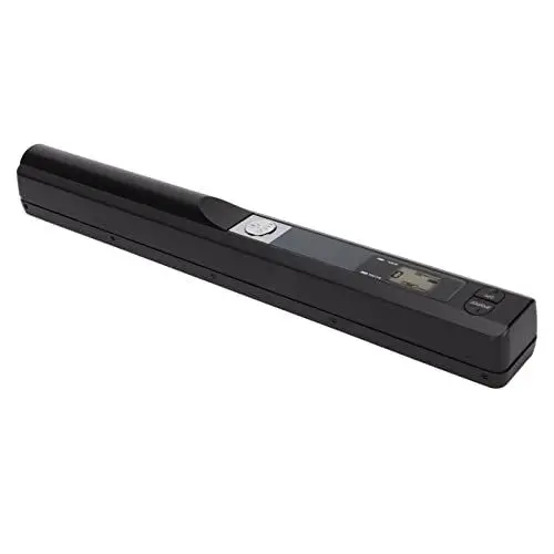 Produktbild: ASHATA Tragbarer Dokumentenscanner, Tragbarer Handheld-Scanner 300 600 900 DPI A4-Dokumentenscanner Handheld, für Unternehmen, Fotos, Bilder, Quittungen, Bücher, JPG-PDF-Format(Schwarz)