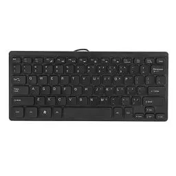 Produktbild: ASHATA USB Wired Slim Tastatur Tastatur, Kleine Kompakte Einfache wasserdichte Business-Tastatur für Laptop und Desktop-Computer, Plug and Play (mit 1,1 M Kabel)