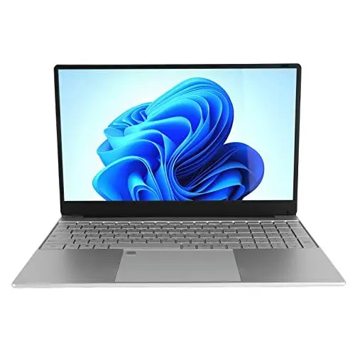 Produktbild: ASHATA Ultradünner Laptop für Windows 11, 15,6-Zoll-FHD-IPS-Display, Quad-CPU, 16 GB 512 GB ROM, Laptop mit Tastatur, die per Fingerabdruck Entsperrt Werden Kann, und mit