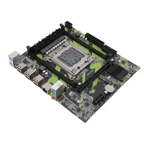 Produktbild: ASHATA X79 VG3-Motherboard, Speicherunterstützung mit Großer Kapazität, Stabile Stromversorgung, Bis zu 4 GB/S, Integrierter Chip, Flexible Erweiterungsschnittstelle, für