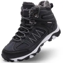 Produktbild: ASHION Damen Winterschuhe Trekking Wanderstiefel Wanderschuhe Warm Gefüttert Schneestiefel Winter Outdoor Boots rutschfeste StiefelettenWinterstiefel,Dark Blau 42 EU