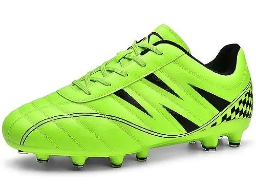 Produktbild: ASHION Fußballschuh Kinder Fussballschuhe Footballschuhe Outdoor Athletic Soccer Schuhe Z01,C Grün,37 EU