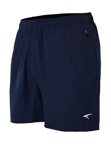 Produktbild: ASHION Herren Leichte Laufhose Elastischer Bund Sommer Trainingshorts und Laufshorts Workout Fitness Kurze E - Navyblau, Large