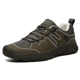 Produktbild: ASHION Wanderschuhe Damen Trekkingschuhe Herren rutschfeste Outdoor Schuhe Leichte Atmungsaktive Mesh Sneakers Wanderhalbschuhe C Braun 39 EU